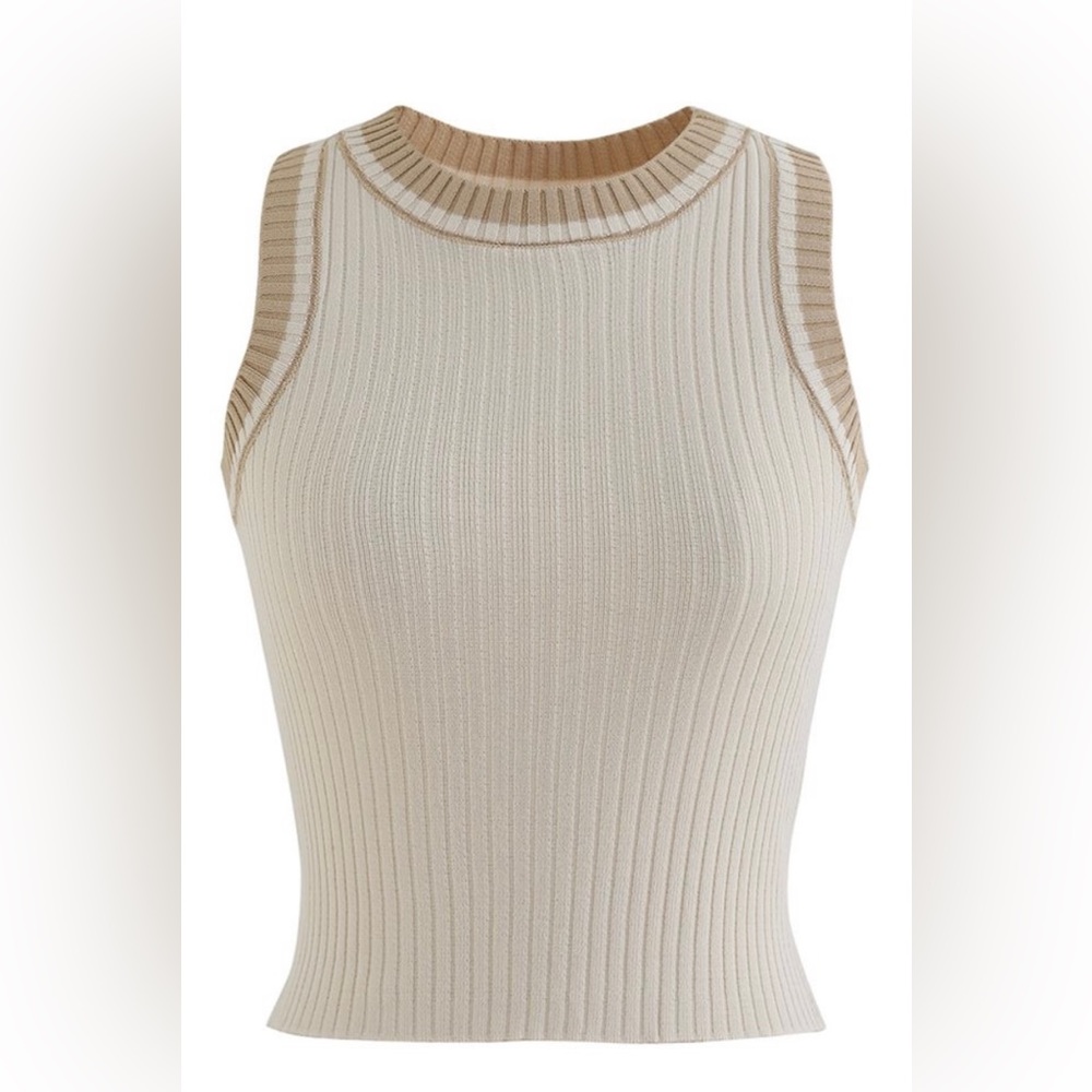 ChicWish NEW S-M ribbed knit crop top never worn
